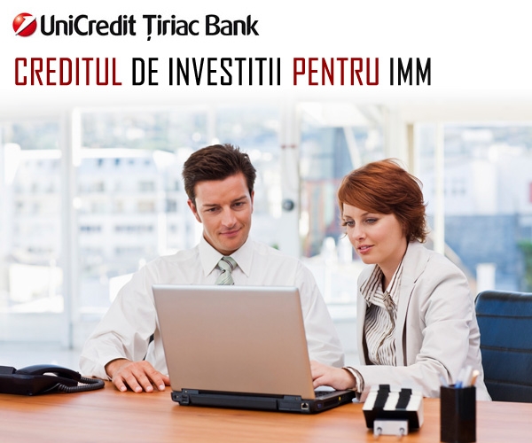 Poza Creditul pentru Investitii de la UniCredit Tiriac Bank. Caracteristici. Avantaje