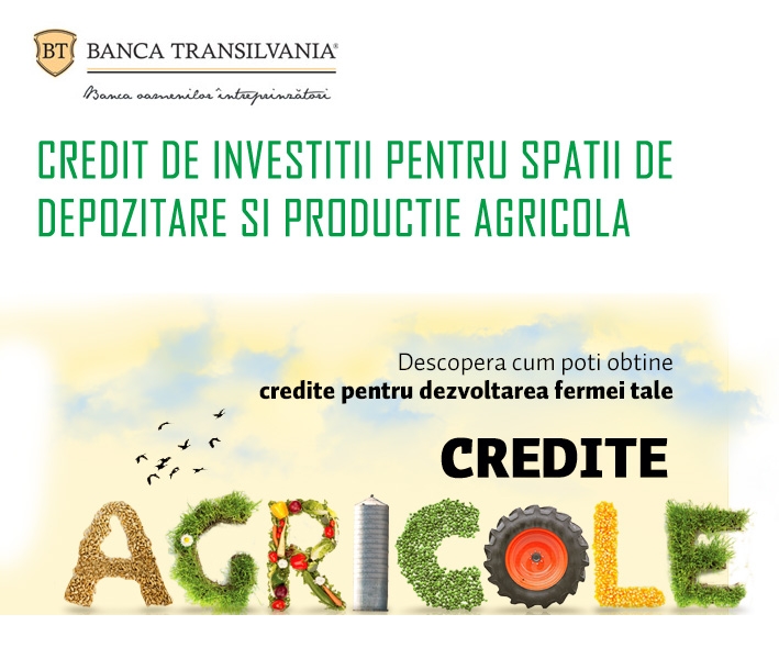 Poza Creditul de investitii pentru spatii de depozitare si productie agricola